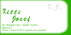 kitti josef business card